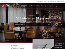 Tablet Screenshot of exehotels.com